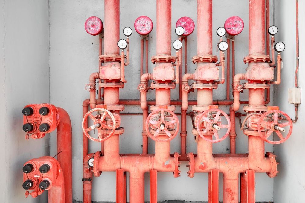 a fire sprinkler system